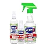 ZORBX Unscented Odor Eliminator for Strong Odor 16 Oz + 7.5 Oz + 2 Oz - Used in Hospitals & Healthcare Facilities - Advanced Formula, Fast-Acting Odor Remover Spray for Dog, Cat, House & Carpet