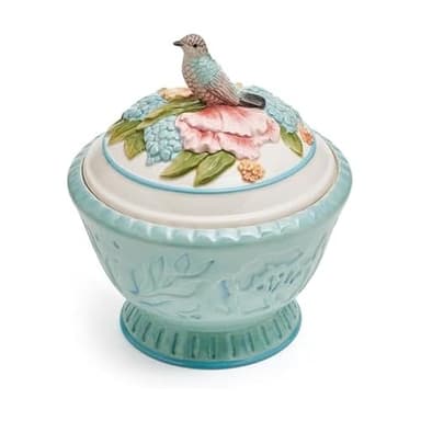 Fitz and Floyd Meadow Cookie Jar, 9 Inch