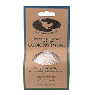 Beyond Gourmet Cooking Twine, Chef Grade, All-Natural Unbleached Cotton, 16-Ply, 200-Feet