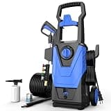 AgiiMan Electric Pressure Washer, 4800PSI Max 3.2GPM Power Washer Electric Powered with 20FT Hose, 4 Nozzles, Foam Cannon, High Pressure Cleaner Machine for Cars, Patios, Driveways, Fences, Navy