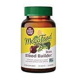 MegaFood Blood Builder - Iron Supplement Clinically Shown to Increase Iron Levels Without Side Effects - Supplement for Women with Vitamin C, Vitamin B12 & Folic Acid - Vegan - 30 Tabs