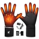 Rechargeable Electric Battery - Breathable Heated Gloves Liners for Men Women,Winter Heated Thin Gloves Touchscreen Riding Skiing Snowboarding Hiking Cycling Hunting Hand Warmer