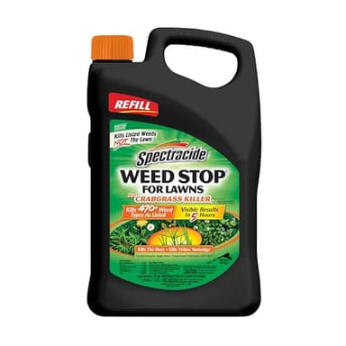 Spectracide Weed Stop For Lawns Plus Crabgrass Killer AccuShot Refill, 1.33 Gallons, Kills More Than 470 Types Of Weeds As Listed Including Dandelion, Chickweed, Clover, Crabgrass And Yellow Nutsedge