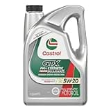 Castrol GTX Full Synthetic High Mileage 5W-20 Motor Oil, 5 Quart