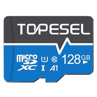 TOPESEL 128GB Micro SD Card Class 10 Micro SDXC Card 128GB UHS-1 Memory Card Ultra High Speed TF Card, C10, U1, 128 GB
