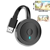 4K Wireless HDMI Display Dongle Adapter 1080P, WiFi Streaming Movies, Shows Receiver for i-Phone, i-Pad, Android, Tablet, Laptop, Window to HDTV/Monitor/Projector, Compatible Miracast, Air Play, DLNA
