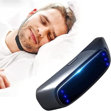 Anti Snoring Devices for Women & Men, Intelligent Electronic Snore Reducing Aids, Wearable Anti-Snoring Chin Massager for Improve Sleep, Comfortable Earhook Sleep Snore Stopper
