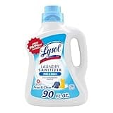 Lysol Laundry Sanitizer Additive, Free & Clear, Free from Fragrance and Dyes, 0% Bleach Laundry Sanitizer, Bacteria-causing Laundry Odor Eliminator, Unscented, 90 Fl Oz (Pack of 1) - Package May Vary