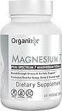 Organixx Magnesium Glycinate Supplement for Support Sleep, Muscle & Heart Health, 7 Type Magnesium Complex with Vitamin B6, Manganese Citrate, Gluten Free, Vegan, Non GMO, High Absorption, 60 Capsules