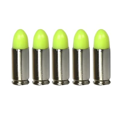ST Action Pro 9mm Dummy Rounds –5 Pack Inert Training Ammunition for Dry Fire, Malfunction Drills & Classroom Use – Nickel Casing, UV Reactive, Veteran-Owned, Assembled in USA – Safe & Reusable
