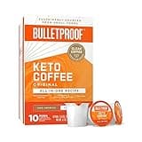 Bulletproof Keto Coffee Single-Serve Pods, 10 Count, All-In-One Recipe with MCT Oil and Organic Butter