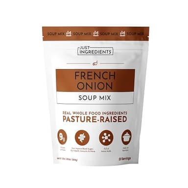 French Onion Soup Mix | 20 Servings | 9g Protein Per Serving | Pasture-Raised Bone Broth with Onion, Garlic & Pepper | Supports Gut Health, Immunity, Joints & Skin*