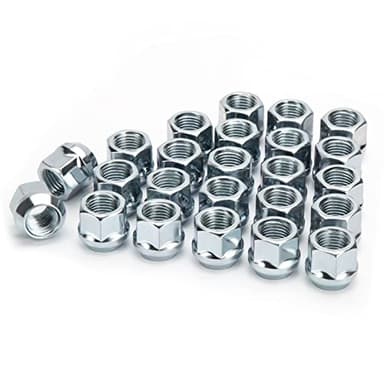 KSP M14X1.5 Open End Acorn Bulge Wheel Lug Nuts, Zinc Finish,3/4"（19mm） Hex 0.84”(21mm) Height Conical Seat 60 Degree for Truck/Tuner Aftermarket Rims Pack 24 pcs, 1 Year Support