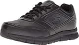Skechers Women's Nampa-Wyola Food Service Shoe, Black Polyurethane, 7 M US