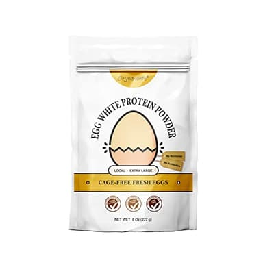 Orgnisulmte Egg White Protein Powder 8 Oz, Pasteurized Dried Egg Whites Protein, Gluten-Free, Non-GMO, Unflavored, Free Range High Whip for Baking, Desserts 227g