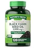 Nature's Truth Black Seed Oil Pills | 2,000mg | 120 Softgels | Virgin Cold Pressed Cumin | Non-GMO and Gluten Free Supplement