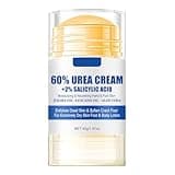 60% Urea plus 2% Salicylic Acid Foot Cream Moisturizer for Dry Cracked Feet Knees Elbows Hands Hydrates &Nourish Foot Care for Softens Skin Exfoliates Dead Skin Smoothing Skin Women and Men 1.41oz