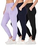 3 Pack: Womens Jogger Yoga Pants Women Cuff Workout Joggers Tummy Control Sweatpants Pockets Gym Clothes Leggings Cuffed exercise gym Pant dupes athletic Teen High Waisted Ladies - Set 9, M