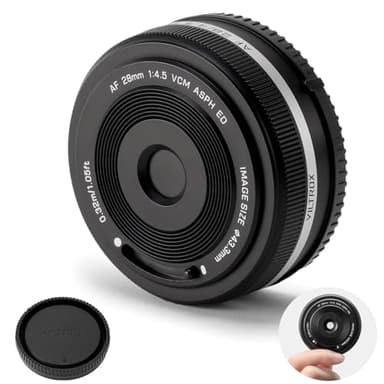 VILTROX 28mm F4.5 FE, 28mm f/4.5 Pancake Full Frame Lens for Sony E Mount, Auto Focus Wide Angle Lens for Sony E-Mount Cameras A7II A7SIII A7II A7RIII A7IV A7RIV A9 A1 FX3 A7RV ZVE1 A7CR A7CII A93
