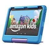 Amazon Fire 10 HD Kids tablet (newest model) ages 3-7 | Bright 10.1" HD screen with included ad-free and exclusive content, robust parental controls, 13-hr battery, 32 GB, Blue