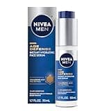 NIVEA MEN Age Defense Instant Hydrating Face Serum for Dry Skin, With Pro-Retinol and Hyaluronic Acid, Facial Serum Helps Reduce Look of Fine Lines and Wrinkles, 1.7 Fl Oz Bottle