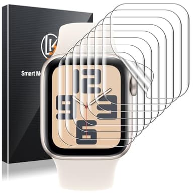 LK 6 Pack for Apple Watch Screen Protector 40mm, Apple Watch SE Series 6/5/4 Screen Protector- Anti-Scratch, Self-Healing Soft TPU, Bubble Free, HD Transparent, Touch Sensitive
