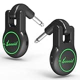 Sovvid Wireless Guitar System, Wireless Guitar Transmitter Receiver Rechargeable Audio Wireless Transmitter Receiver with 11 Hours Usage Time for Electric Musical Instruments Guitar Bass