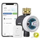 RAINPOINT WiFi Sprinkler Timer Water Timer, Brass Inlet Smart Hose Faucet Timer, Automatic Irrigation System Controller for Yard Watering, APP Control via 2.4Ghz WiFi and Bluetooth (V2, 2025 Release)