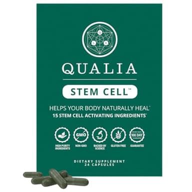 Qualia Stem Cell — Stem Cell Supplement Support with Royal Jelly, Astragalus & Sea Buckthorn | 16 Ingredients | 4 Days a Month | Helps Body Naturally heal*