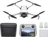 DJI Mini 3 Fly More Combo (DJI RC), Drones with Camera for Adults 4K, 3 Batteries for 114-min Flight Time, Vertical Shooting, 32800ft (10km) Video Transmission, Lightweight Mini Drone for Beginners