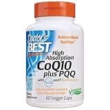 Doctor's Best High Absorption CoQ10 Plus PQQ, Cognitive Support, USP Verified, Naturally Fermented CoQ10, Non-GMO, Gluten Free, Soy Free, Vegan 60 Veggie Caps