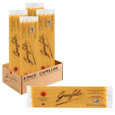 Garofalo – Premium Durum Wheat Semolina Capellini, Angel Hair Pasta, Italian Made, Bronze-Drawn, Al-Dente, One-Ingredient Pasta (4 pack)