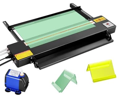 Digital Acrylic Plastic Bender 24" Acrylic Bending Machine with Spare Heating Wire, Plastic Bending Machine with Adjustable Length&Angle Acrylic Strip Bender Heater 110V (Black)