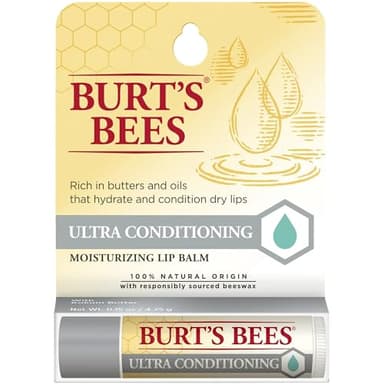 Burt's Bees Lip Balm, Ultra Conditioning with Kokum Butter, 0.15 oz (Pack of 5)