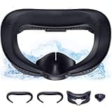 DESTEK Cooling Face Pad Facial Interface Compatible with Meta/Oculus Quest 3, Includes Two Replacement Ice Silk and Cool Ice Gel Face Cushions – Adjustable Bracket, NOT Compatible with Meta Quest 3S