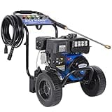 BILT HARD 3500 PSI 2.5 GPM Gas Pressure Washer, 224cc 4-Cycle Engine, Heavy Duty Gas Power Pressure Washer with Spray Gun and Wand, 5 Quick Connect Nozzle Tips, 3/5"×25' Hose, 49-State