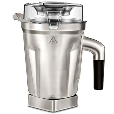 Pure Realm 64-Ounce Stainless Steel Container for Vitamix Blenders, Stainless Steel Blender Pitcher Compatible With Vitamix 5200 750 6300 Vm0103 Vm0197,Compatible with All Full-Size Vitamix Blenders