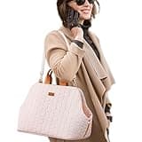Patazone Pet Totes Cat Bag Small Dog Car Safety Seat,Dual USE,Puppy Purse Fashion Woman Style,Trained Small Dog Kennel Cat Pups Totes for Car Safety Seat (Pink)