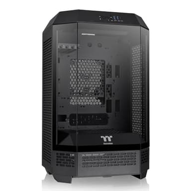 Thermaltake Tower 300 Black Micro-ATX Case; 2x140mm CT Fan Included; Support Up to 420mm Radiator; Optional Chassis Stand Kit Allows Horizontal Display; CA-1Y4-00S1WN-AZ; 3 Year Warranty