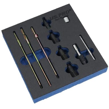AB Tools Glow Plug Reamer Cleaner Set M8 M10 and M12 for Cleaning Shafts and Seats