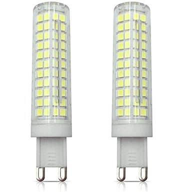 Lxcom Lighting G9 LED Corn Bulb 2 Pack 15W 120W Equivalent 136 LEDs Daylight White 6000K G9 Bi-Pin Base 1500LM for Home Lighting