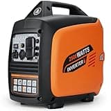 Portable Inverter Generator 2500W Gas Powered, Long Runtime Gas Generators for Home Use, Camping, Super Quiet Emergency Home Backup, with CO Sensor, EPA Compliant