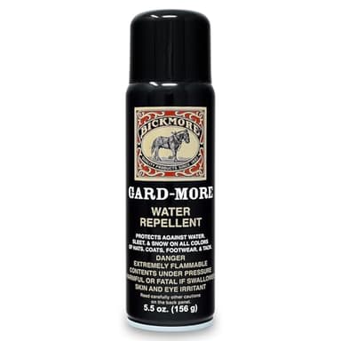 Bickmore Gard-More Water & Stain Repellent 5.5oz- Leather Protector and Suede Protector Waterproofing Spray Guard for Boots, Shoes, Clothing, Hats, Jackets & More