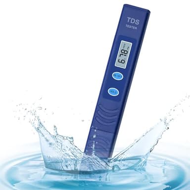 TDS Water Tester, Drinking Water Tester, 0-9990 PPM Meter Water Quality Tester, Portable Water Tester for Drinking Water, TDS Meter Digital Water Tester, 1 Pack, Deep Blue