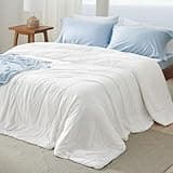Bedsure Cooling Comforter Queen Size - GentleSoft™ Moisture Wicking Cooling Blanket for Hot Sleepers, Breathable Lightweight Duvet Insert, Dual-Sided Ice Blanket, Q-Max>0.4, White, 88x88 Inches