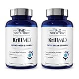 1MD Nutrition KrillMD - Antarctic Krill Oil Omega 3 Supplement with Astaxanthin, EPA, DHA | 2X More Effective Than Fish Oil | 60 Softgels (2-Pack)