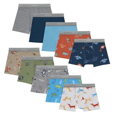 Hanes Toddler Boxer Brief Underwear, Soft Boxer Briefs for Boys and Toddlers, Comfort Flex Waistband, Multipacks