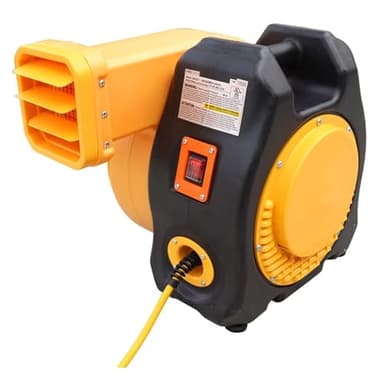 Zoom Blowers XLT 1HP Inflatable Bounce House Blower, Commercial Grade Inflatable Air Blower Fan for Bouncy Jump Houses, Water Slides and Obstacle Courses, 115V, Energy Efficient, Low Amp Draw