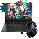 HP Omen 16 AI VR Ready Gaming Laptop, 16.1" FHD 165Hz IPS, Intel i9-14900HX, NVIDIA GeForce RTX 4070, 32GB DDR5 RAM, 1TB SSD, RGB Backlit KB, Wi-Fi 7, Bundle with HyperX Cloud Headset