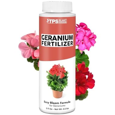Geranium Fertilizer – Liquid Plant Food for Vibrant Blooms, Stronger Roots & Healthy Growth, 8 oz